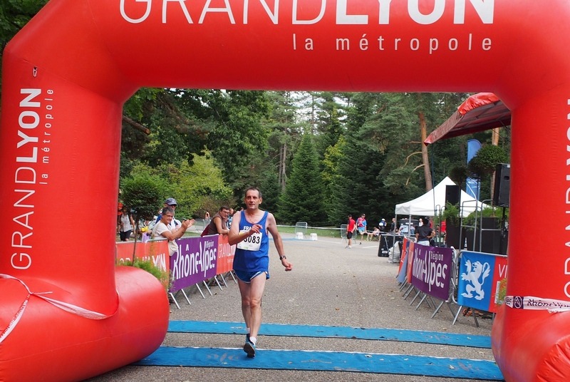 WMAC Lyon 2015, 14 août, 20km M55+60, arrivée de Gérard Perez