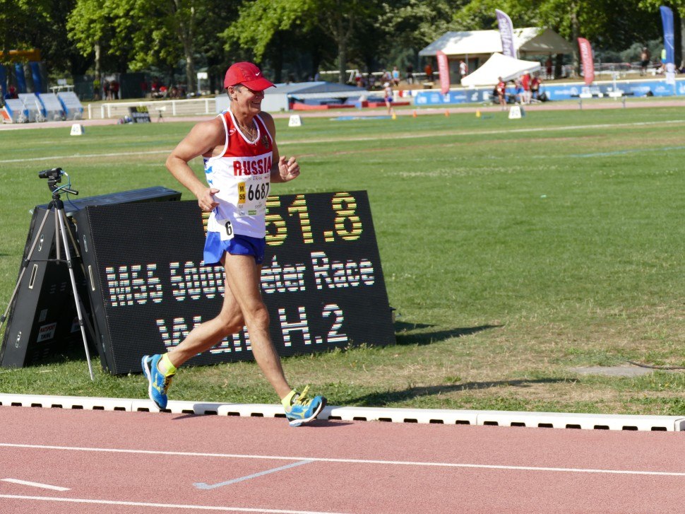WMAC Lyon 2015, 6 août, 5000m M55a, Sergey Systerov (6687) #726