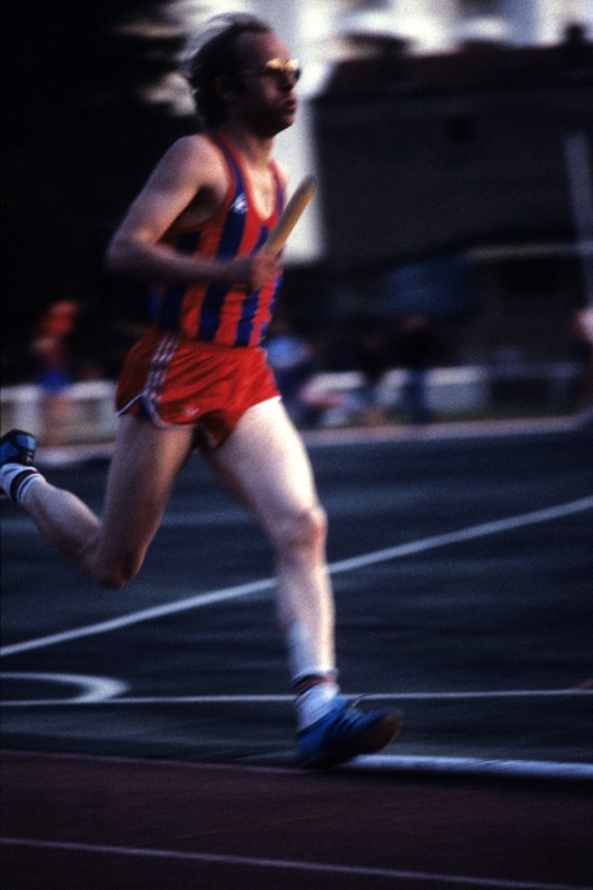 Gilbert Bouchard, relais à Caluire, 1984