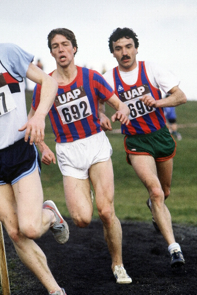 Philippe Bacconnier (692) et Alain lapierre, Cross de Dijon 1985, #924