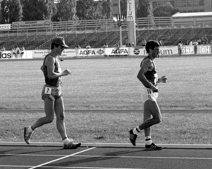René Piller (16) et Dominique Guebey, Tours 14 aout 1988 #04 - w:720, h:576, 188211, JPEG Dominique Guebey, the race walker