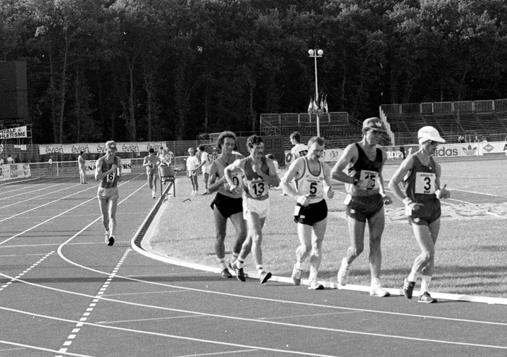 Dominique Guebey, the race walker
