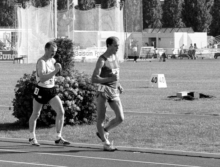 Martial Fesselier (3) et Dominique Guebey (7), Tours 14 aout 1988 #16 - w:720, h:547, 203628, JPEG Dominique Guebey, the race walker