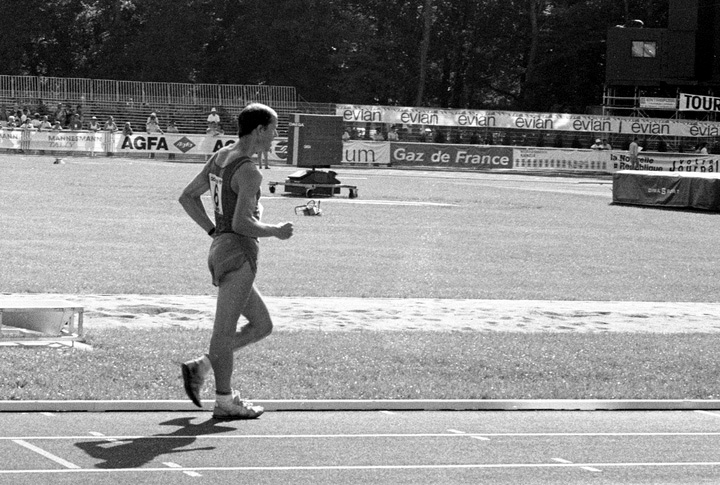 Dominique Guebey, the race walker