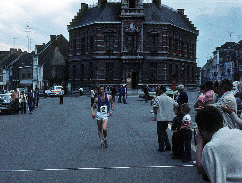 Lessines, hotel de Ville, arrivée du 50km marche athlétique
