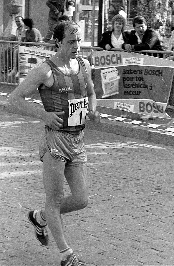 Dominique Guebey, the race walker