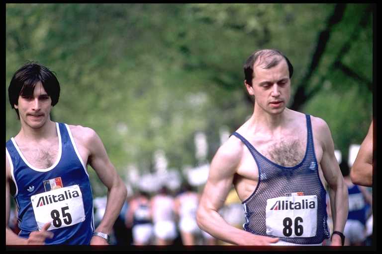 Eric Neisse, Dominique Guebey, New York, 2 mai 1987 #1667 - w:768, h:512, 39843, JPEG Dominique Guebey, the race walker