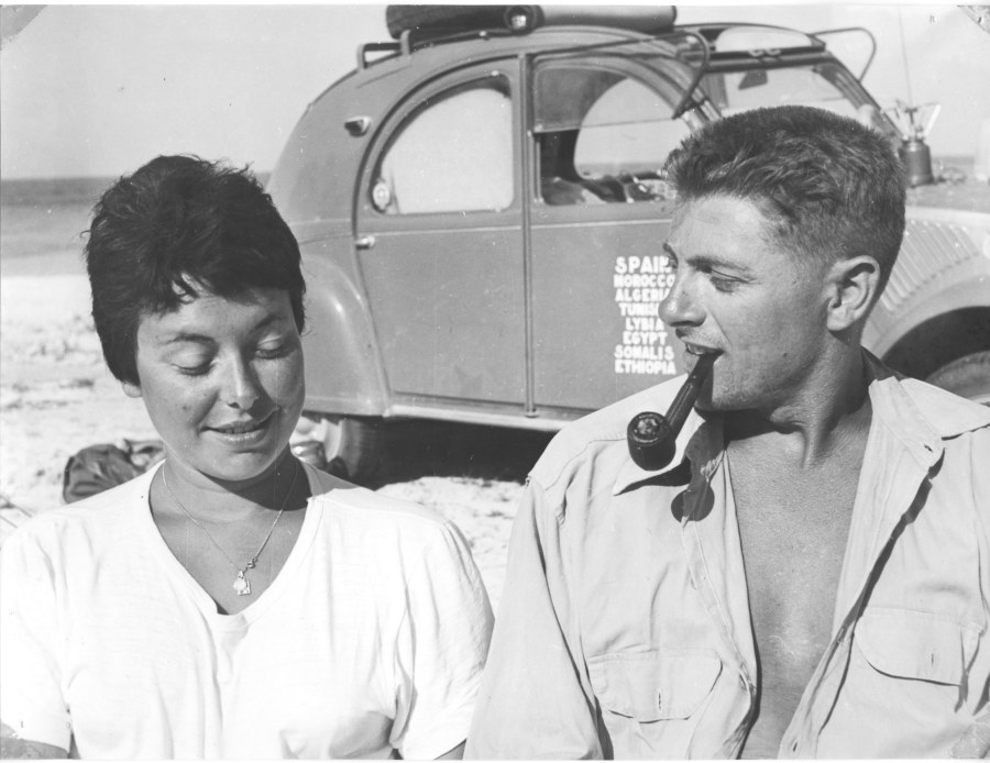 Paule et Jacques, désert de Lybie