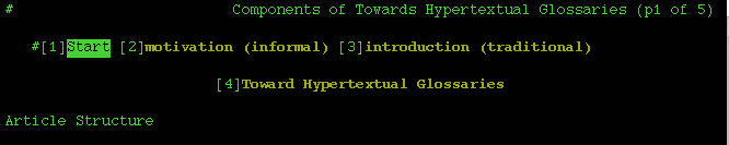 3 liens: 1.Start, 2.motivation (informal), 3.introduction (formal)