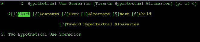 6 liens: 1.Start, 2.Contents, 3.Prev, 4.Alternate, 5.Next, 6.Child